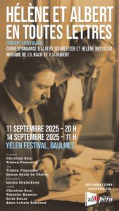 Hélène et Albert, en toutes lettres @ Festival Yelen 2025 à Baulmes