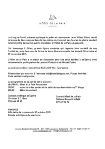 Il est 5h Dr Schweitzer @ Festival Yelen 2025 à Baulmes