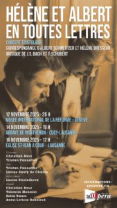 Hélène et Albert, en toutes lettres @ MUSÉE INTERNATIONAL DE LA RÉFORME - GENÈVE